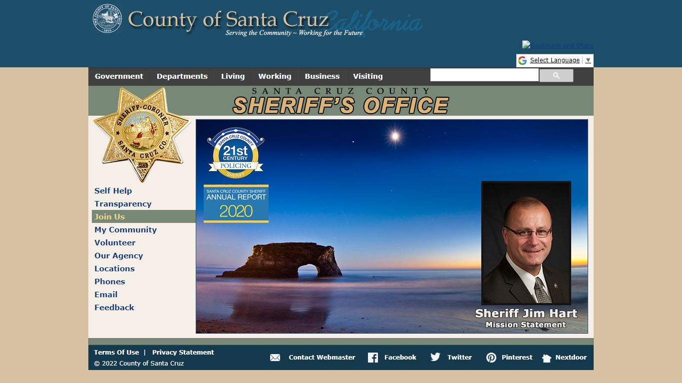 Santa Cruz County Sheriff's Office Homepage